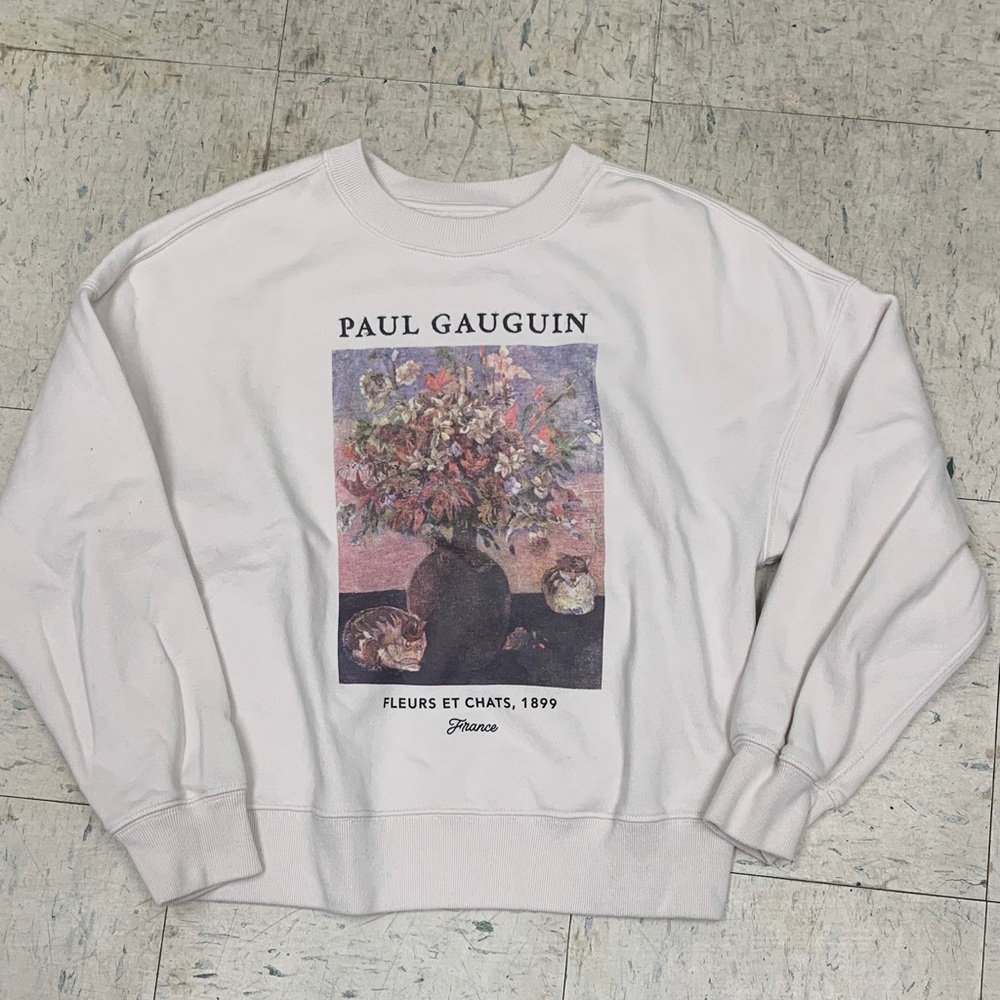 White Graphic Crewneck Sweatshirt - Men